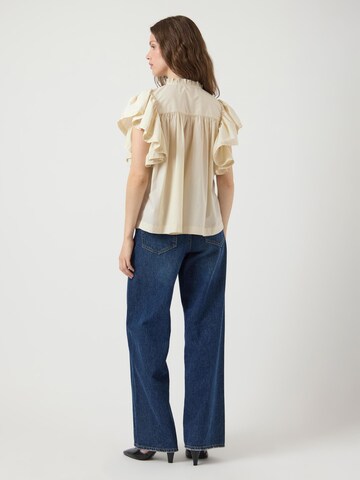 YAS Blouse 'YASLuera' in Beige
