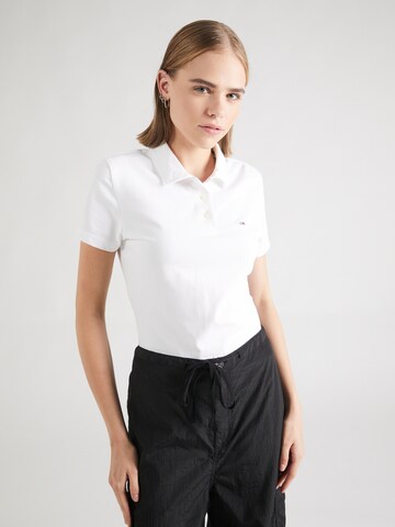 Tommy Jeans - Camiseta 'ESSENTIAL' en blanco: frente