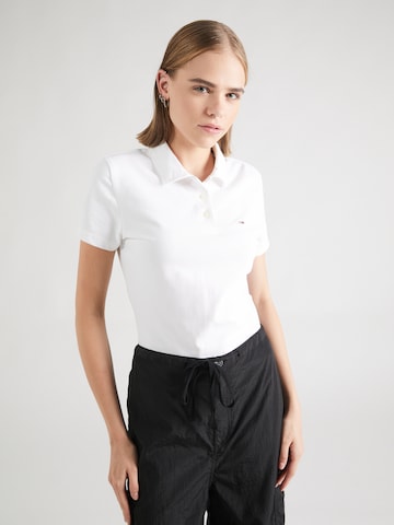 Tommy Jeans Shirt 'ESSENTIAL' in White: front