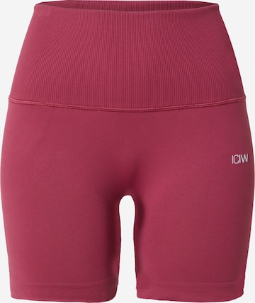 ICANIWILL Workout Pants 'Define' in Pink: front