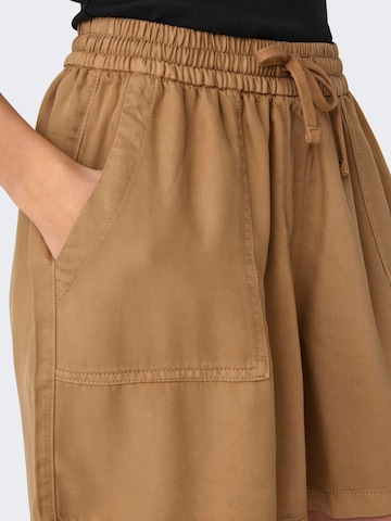 ONLY Regular Shorts 'KENYA' in Braun