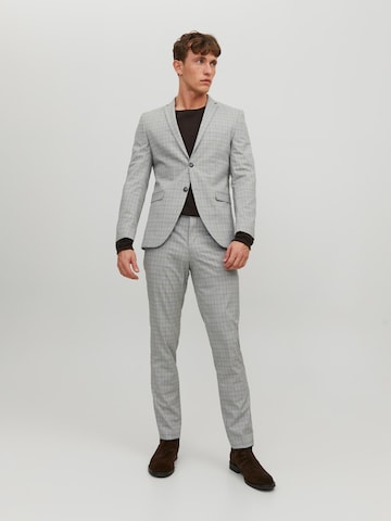 JACK & JONES Slim fit Suit Jacket 'Solaris' in Grey