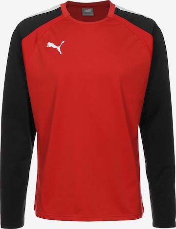 PUMA Athletic Sweatshirt 'Team Liga' in Red: front