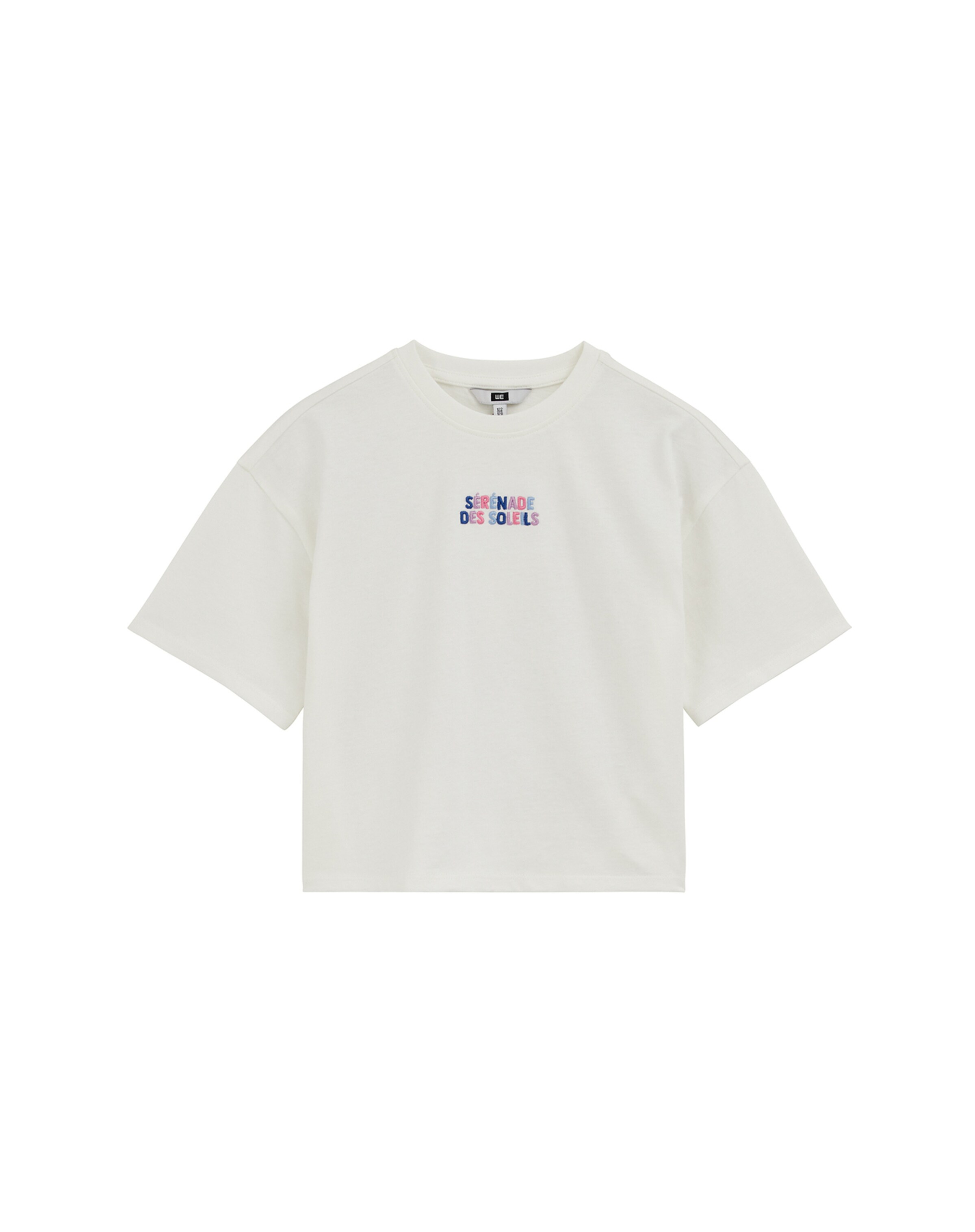 WE Fashion Tričko 'Meisjes' - Biela: predná strana