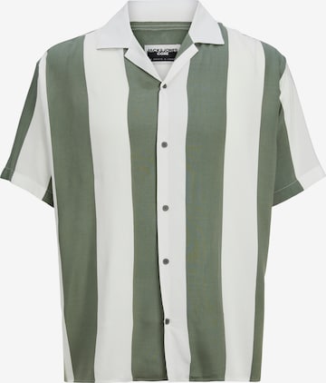 JACK & JONES Comfort fit Button Up Shirt 'Jeff' in Green: front