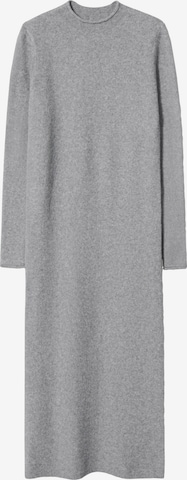 MANGO Knitted dress 'Seeds' in Grey: front