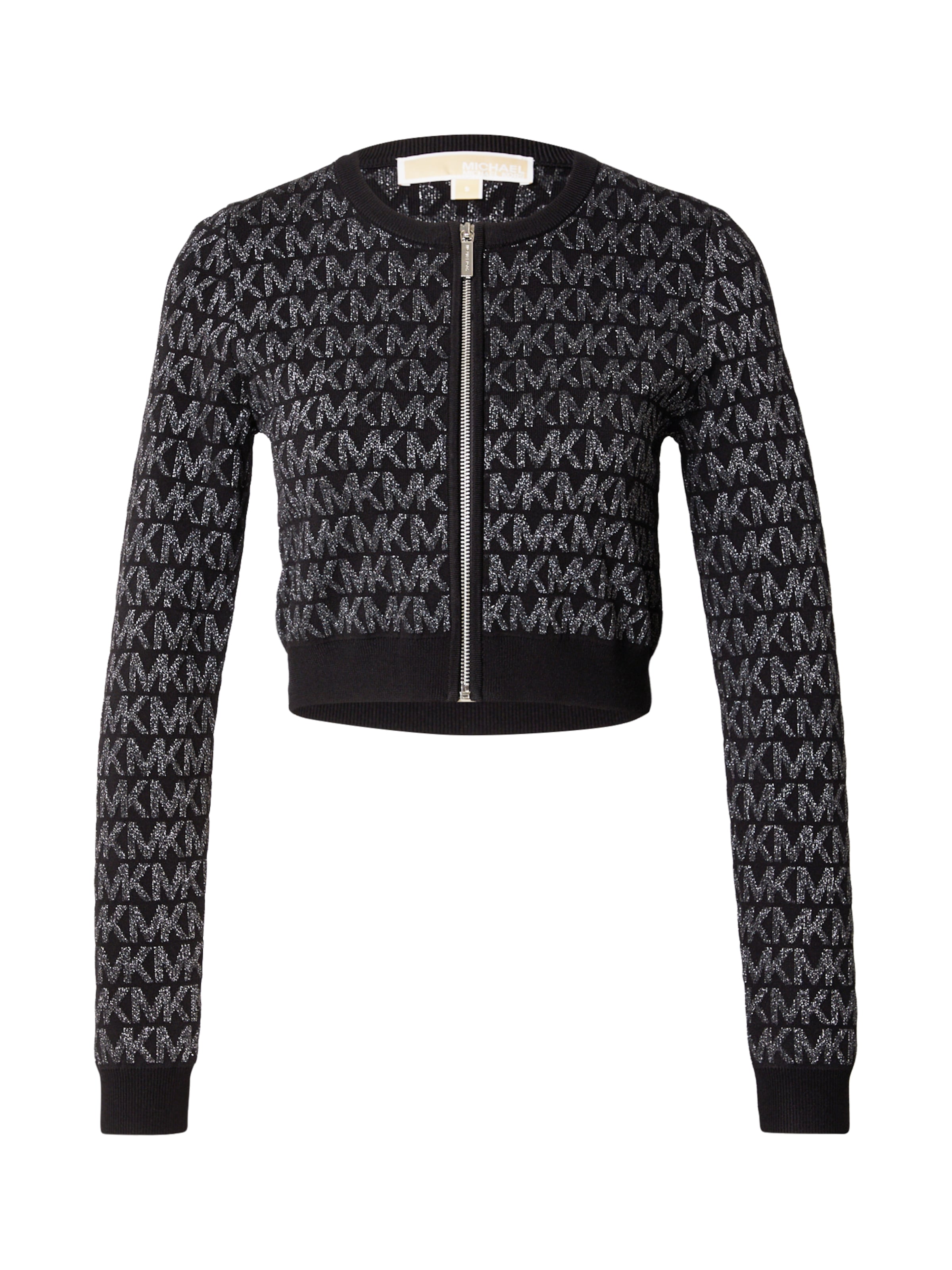 MICHAEL Michael Kors Πλεκτή ζακέτα σε μαύρο: μπροστά