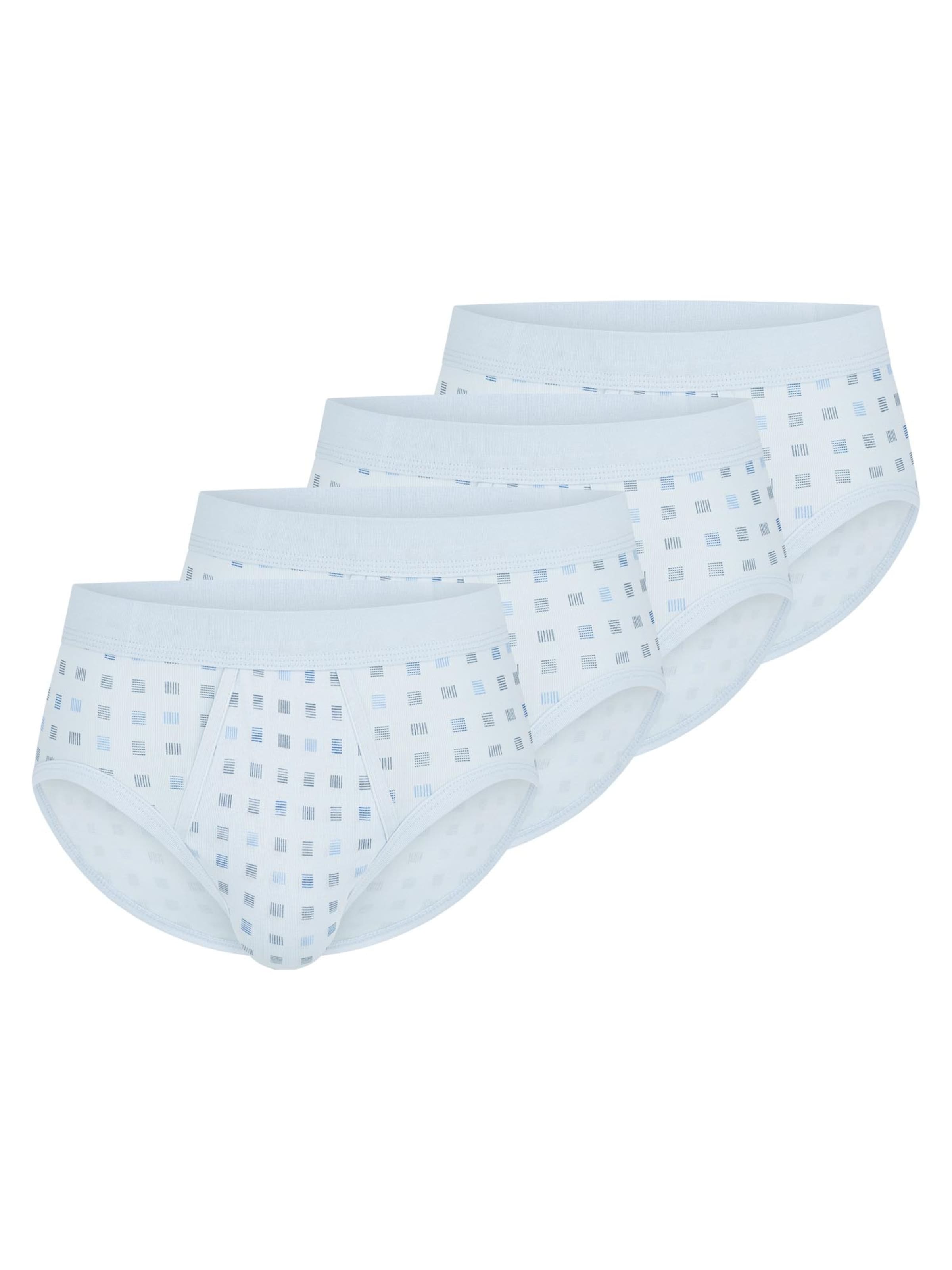 SCHIESSER Slip 'Cotton Essentials Feinripp' in Blue: front