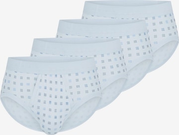 SCHIESSER Slip 'Cotton Essentials Feinripp' in Blue: front