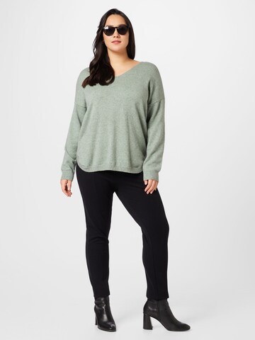 ONLY Carmakoma Sweater 'Margareta' in Green