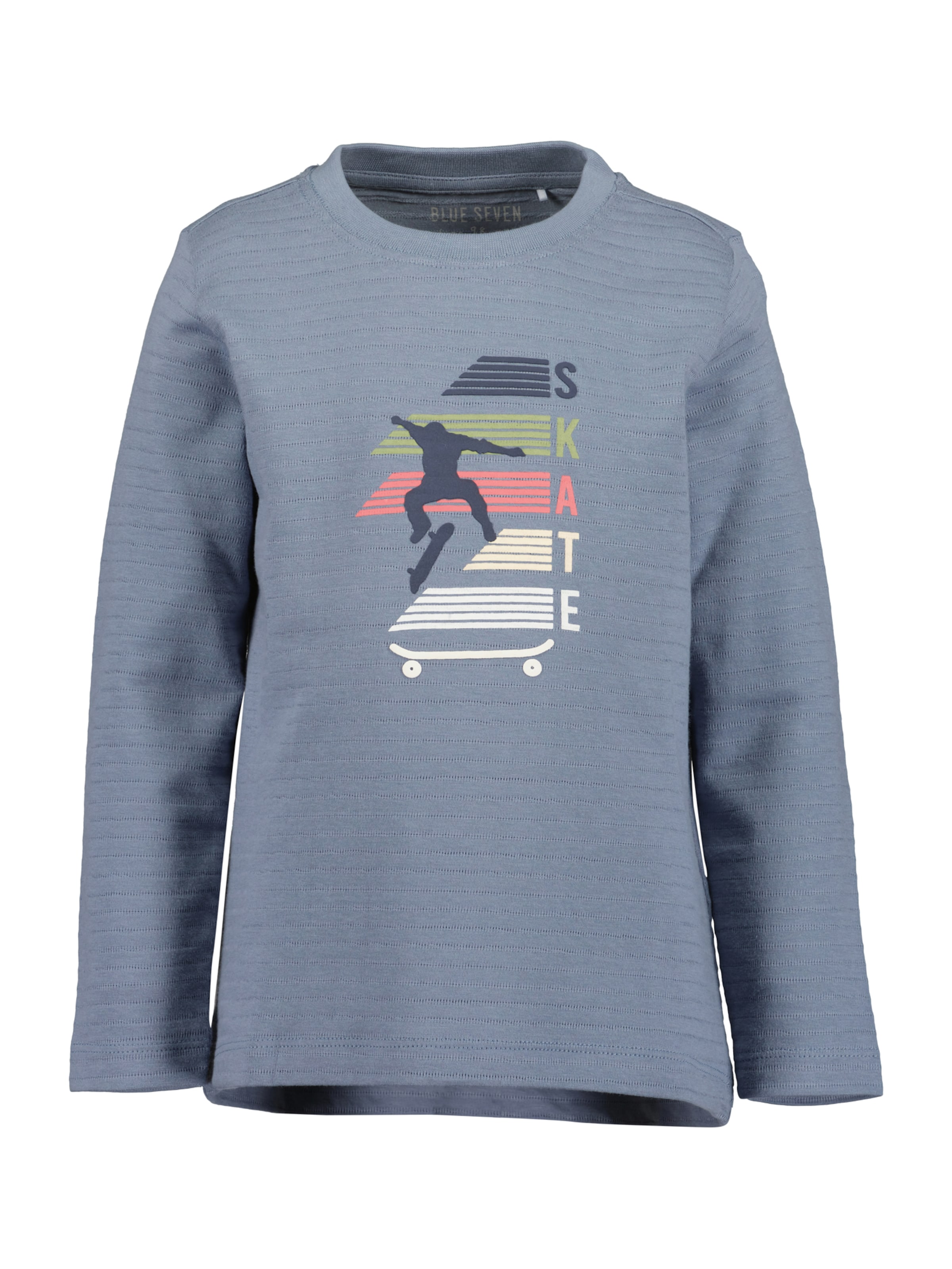 BLUE SEVEN Μπλουζάκι σε μπλε: μπροστά