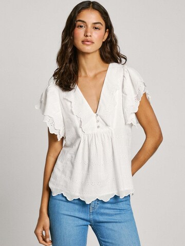 Pepe Jeans Blouse 'Dame' in Wit: voorkant
