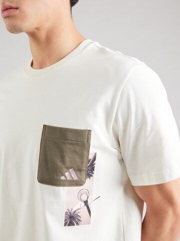 T-Shirt fonctionnel 'Lens' ADIDAS SPORTSWEAR en blanc
