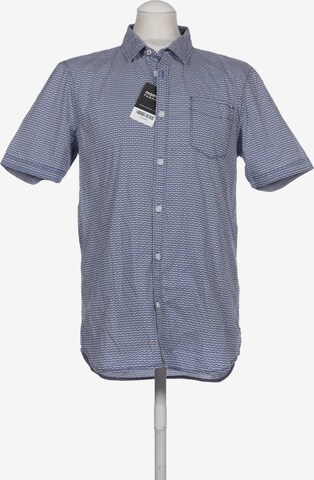 Petrol Industries Button Up Shirt in L in Blue: front