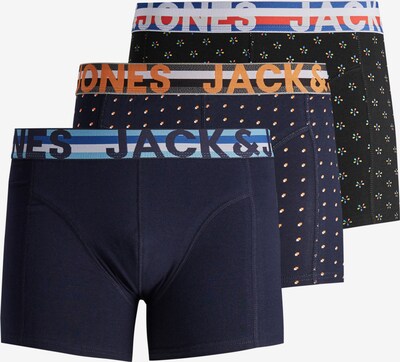 JACK & JONES Boxershorts 'Henrik' in de kleur Blauw / Oranje / Zwart / Wit, Productweergave