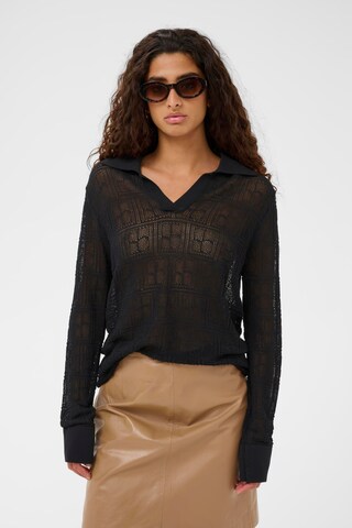 Pull-over 'SLYasmine' SOAKED IN LUXURY en noir : devant