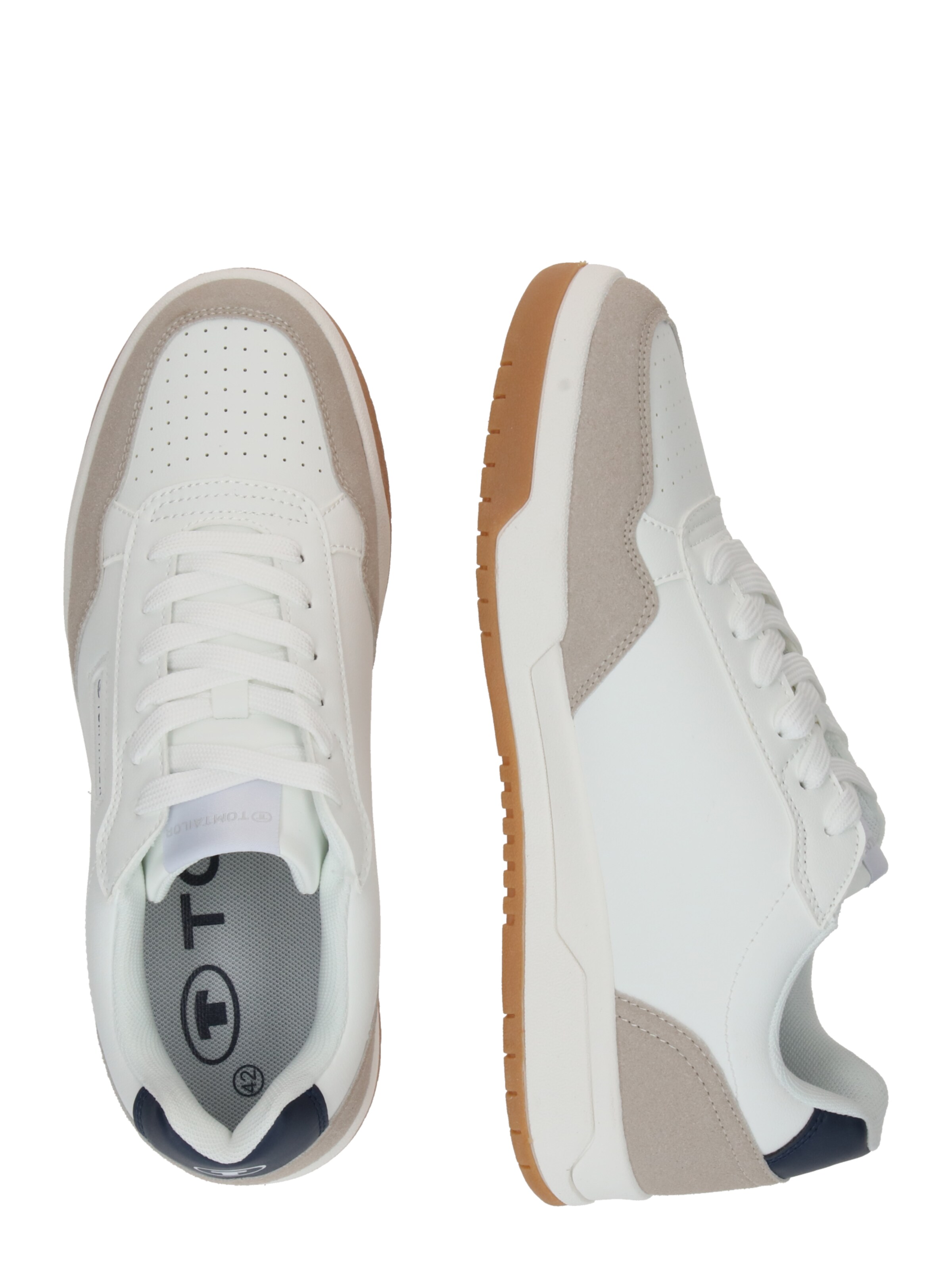 Sneaker bassa di TOM TAILOR in bianco