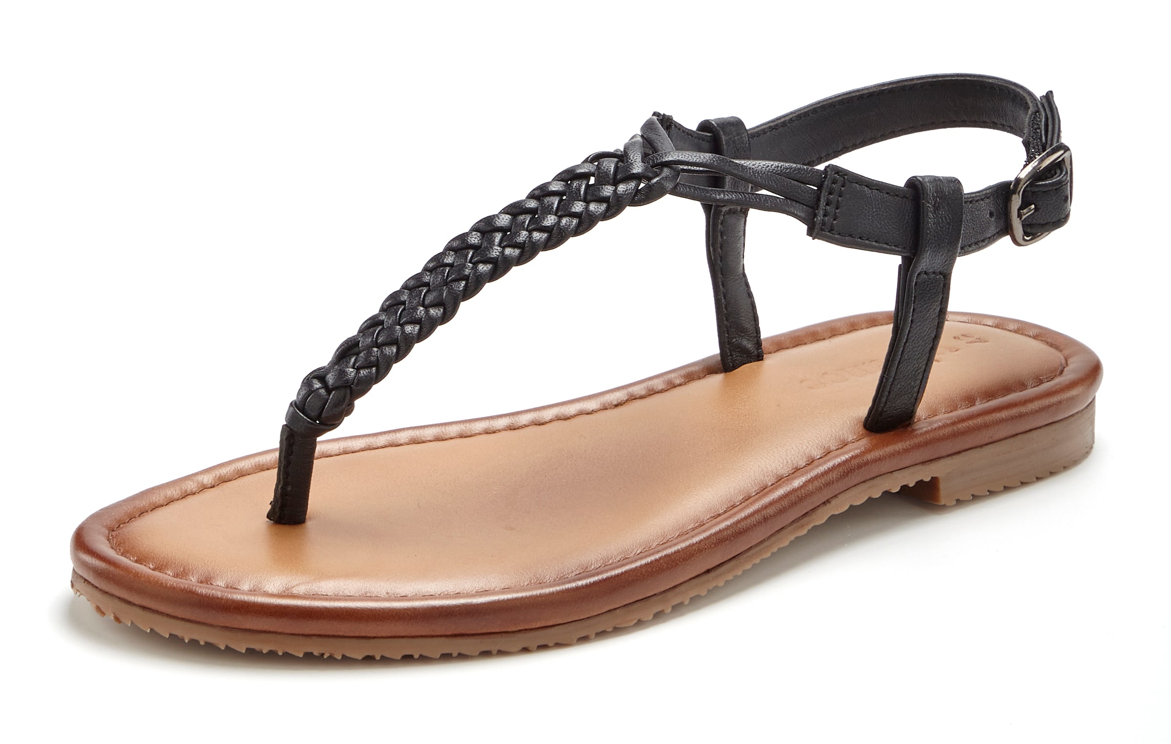 VIVANCE T-Bar Sandals in 36 in Black, Item view