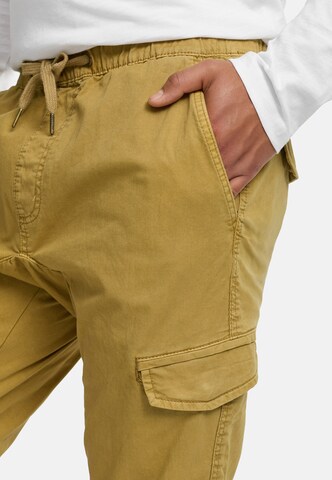 Regular Pantalon cargo 'INPillus' INDICODE JEANS en jaune