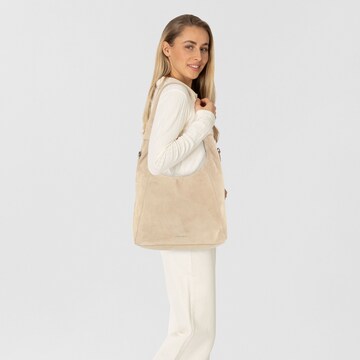 Borsa a spalla 'Laurine' di Harbour 2nd in beige: frontale