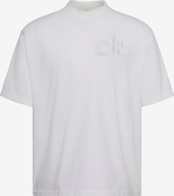 T-Shirt Calvin Klein Jeans en blanc : devant