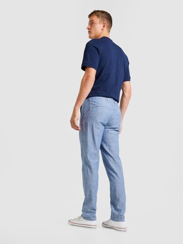 JACK & JONES Normalny krój Chinosy 'Ollie Dave' w kolorze niebieski