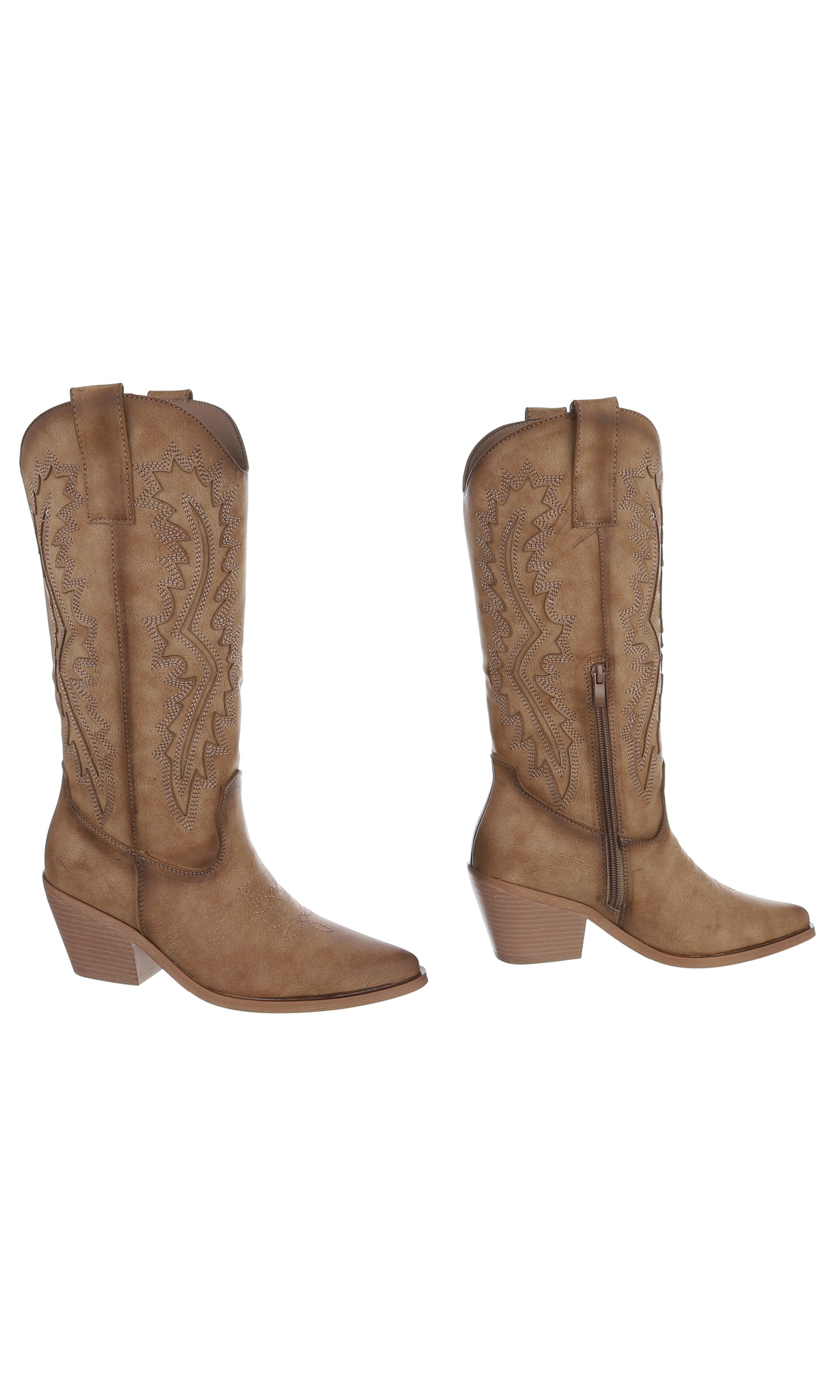 Ital-Design Cowboy Boots in Brown