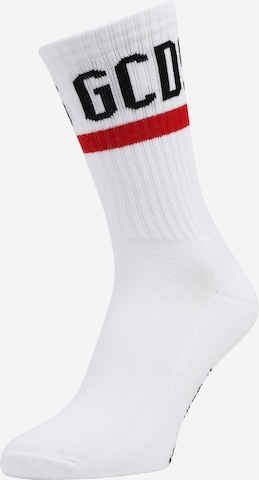 GCDS Ponožky – bílá: přední strana