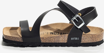 juoda Bayton Basutės su dirželiais 'Vigo': priekis