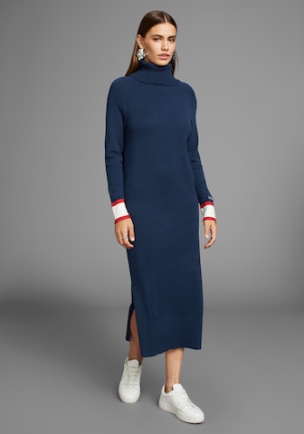 HECHTER PARIS Strickkleid in Blau