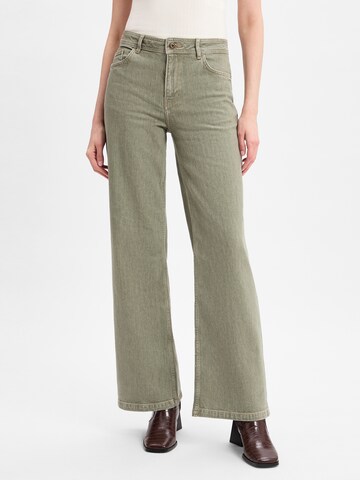 MOS MOSH Wide leg Jeans ' MMDARA ' in Groen: voorkant