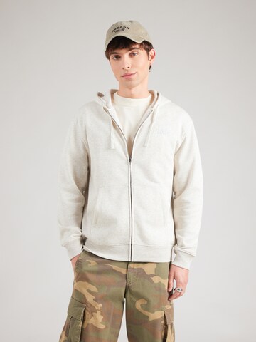 GAP - Sudadera con cremallera 'HERITAGE' en gris: frente