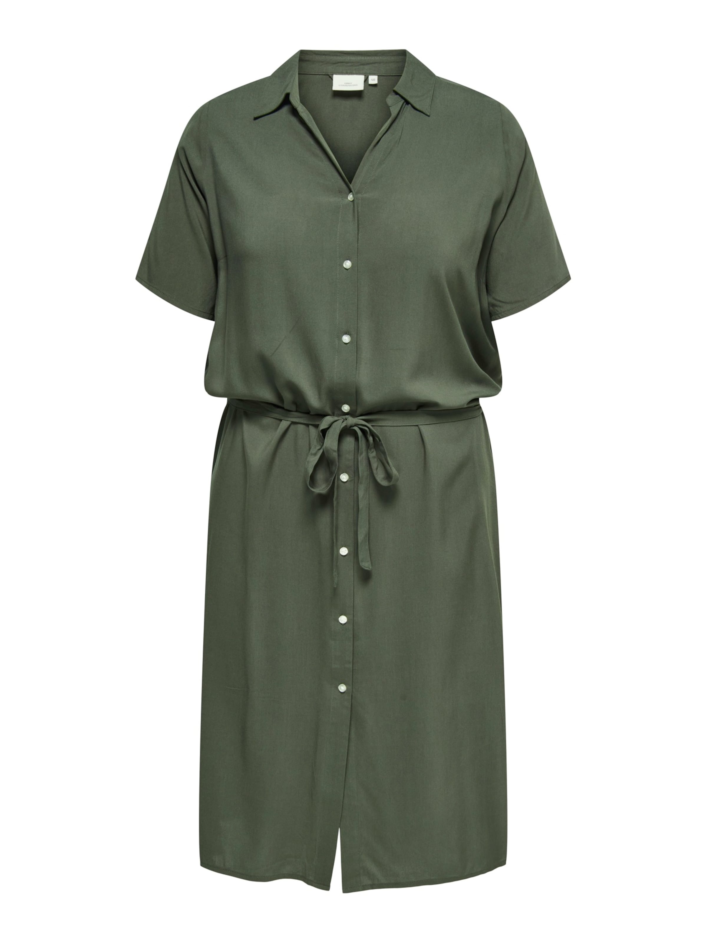 ONLY Carmakoma Shirt Dress 'CARYasmin' in Green: front