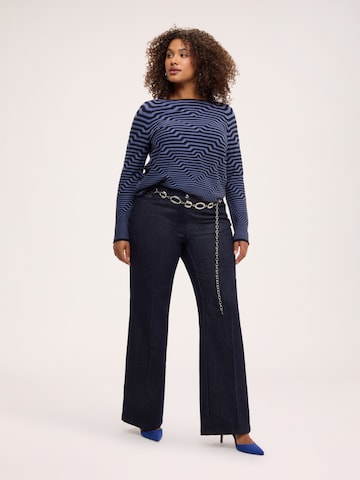 évasé Jean Fiorella Rubino en bleu