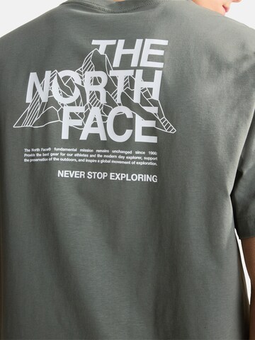 THE NORTH FACE Koszulka 'Mountain Sketch' w kolorze zielony