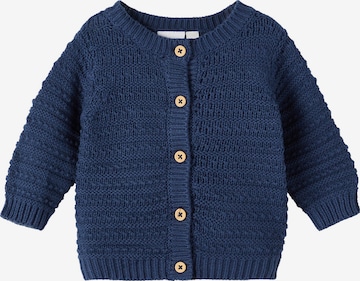 NAME IT Knit Cardigan in Blue: front