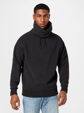 BOSS Orange Sweater 'Wefleece' in Black: front