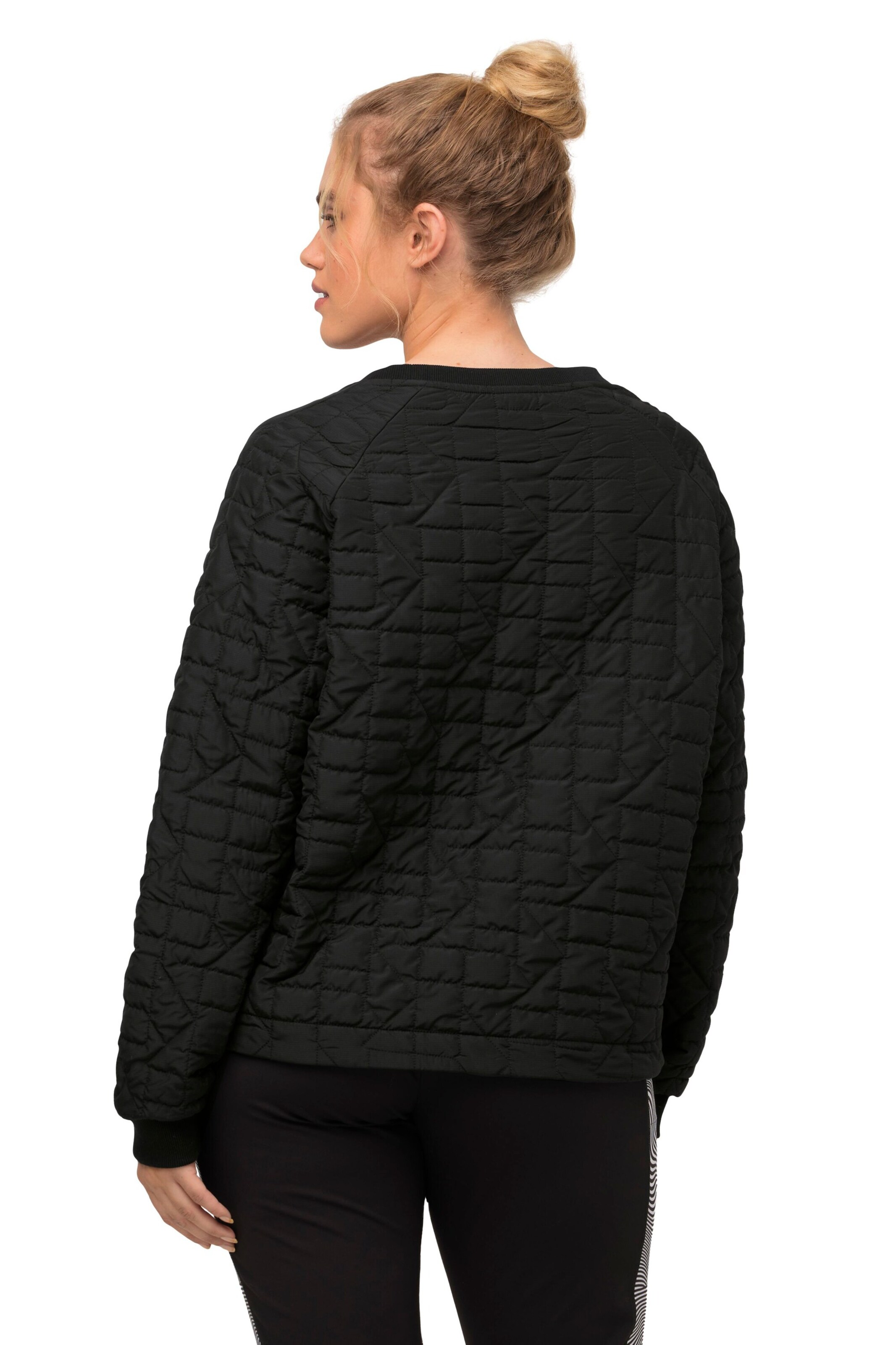 Ulla Popken Sweatshirt in Zwart