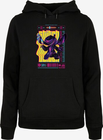ABSOLUTE CULT Sweatshirt 'Lilo and Stitch - Techno Stitch' in Black: front