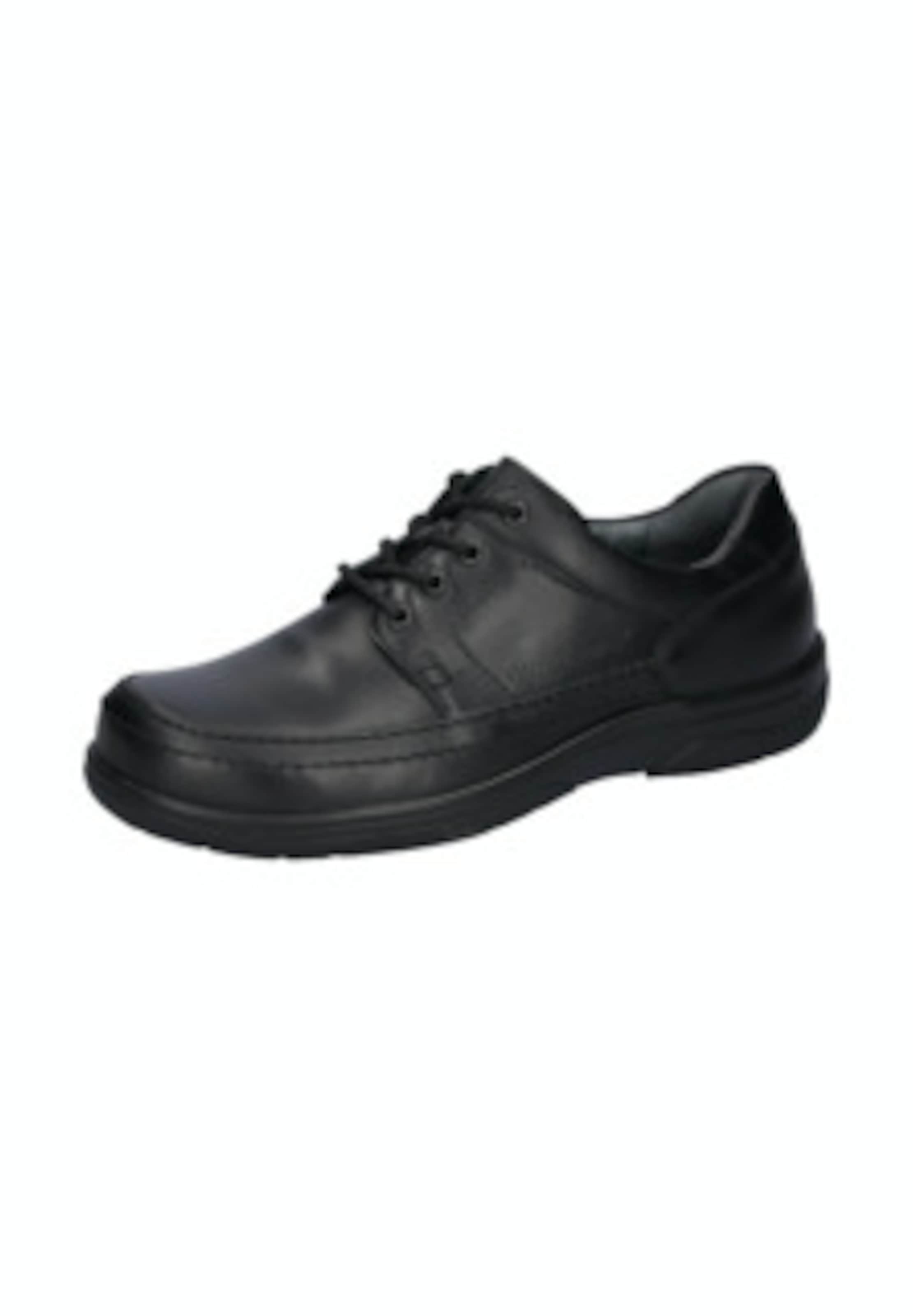 WALDLÄUFER Athletic lace-up shoe in Black: front