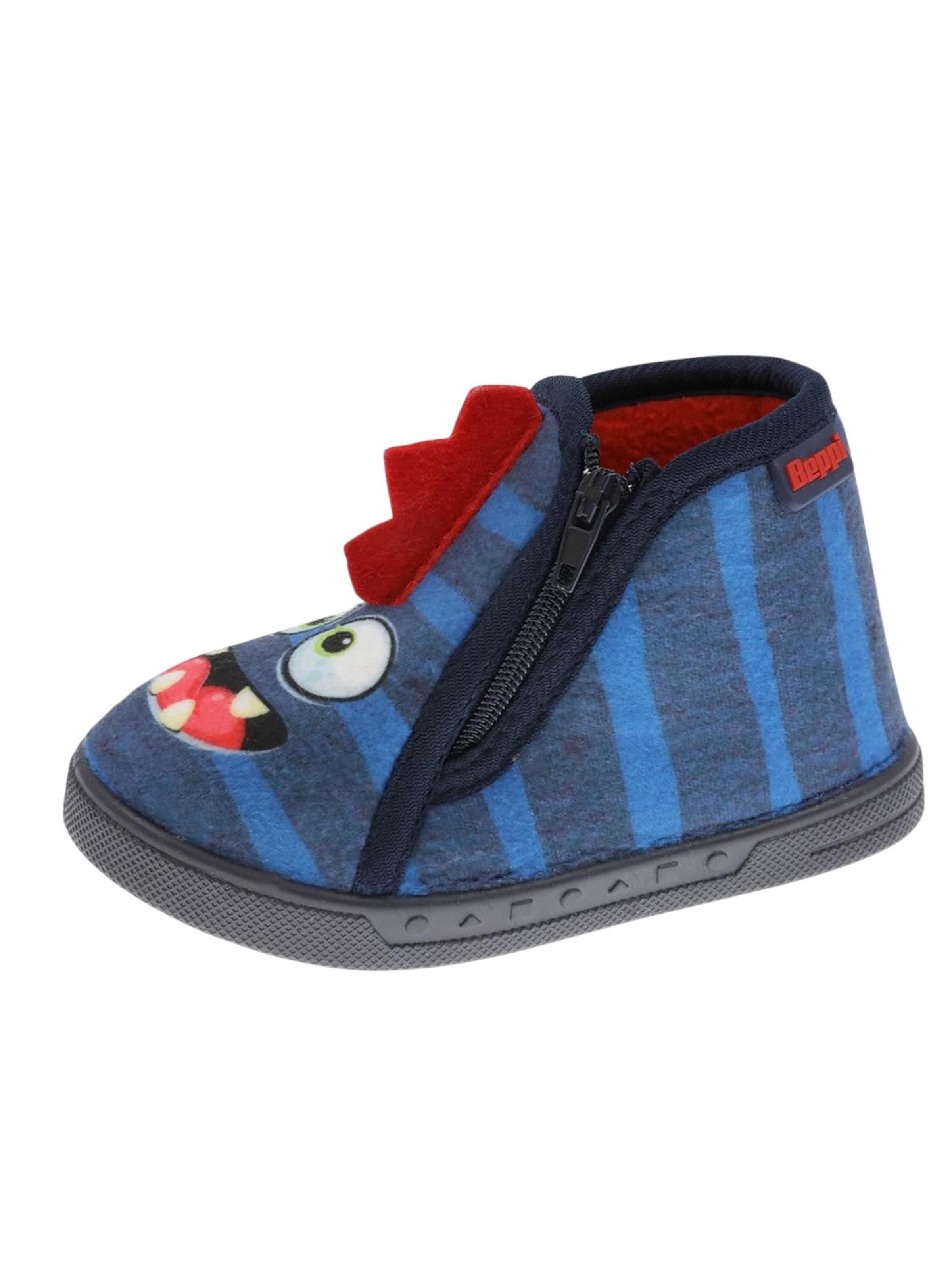 Pantoufle 'Indoor Shoe' Beppi en bleu : devant