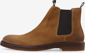 Bianco Chelsea boots in Bruin: voorkant