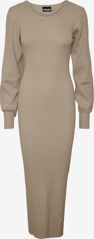PIECES Knitted dress 'Dicte' in Beige: front