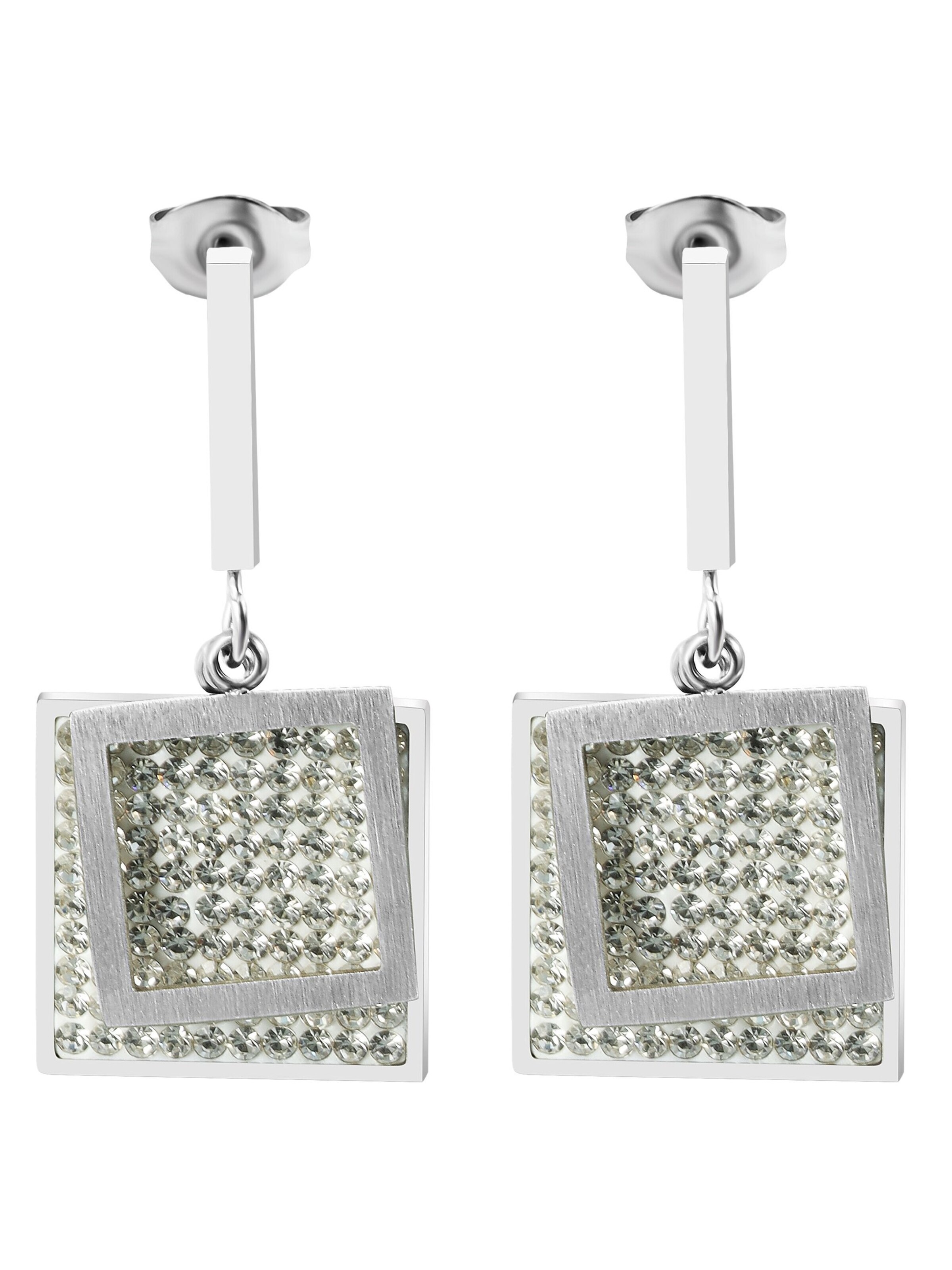 Akzent Earrings 'Almendra, langlebig' in Silver: front