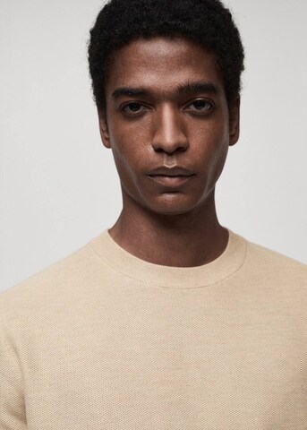 MANGO MAN Sweater 'Ten' in Beige