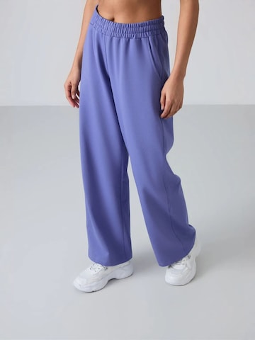 Tommy Life Wide Leg Jogginghose in Blau
