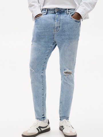 Pull&Bear Slimfit Jeans i blå: forside
