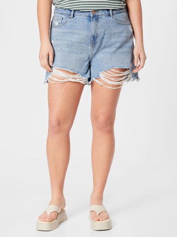 ONLY Curve Regular Shorts 'PACY' in Blau: predná strana