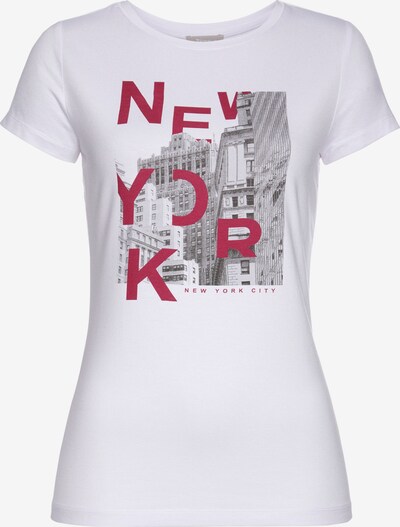 TAMARIS Shirt in Grey / Red / White, Item view