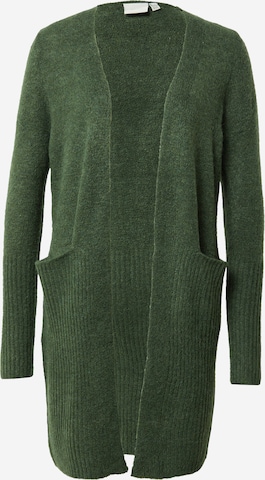 ICHI Knit Cardigan 'Kamara' in Green: front